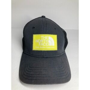 North Face Cap Hat Adult Black Mesh Adjustable Snapback Fine Alpine Equipment‎